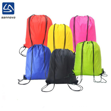 Custom 190T 210T 210d polyester backpack drawstring bag